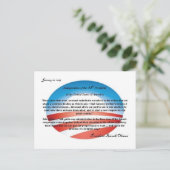 0bama O LOGO Postkarte (Stehend Vorderseite)