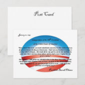 0bama O LOGO Postkarte (Vorne/Hinten)