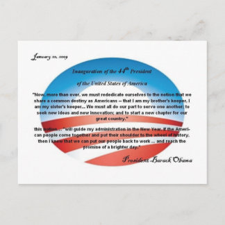 0bama O LOGO Postkarte