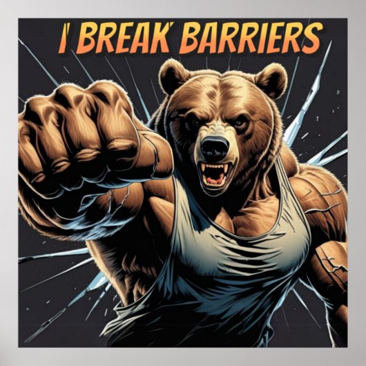 0so musculoso – Golpea tus límites cada mañana Poster (Vorne)