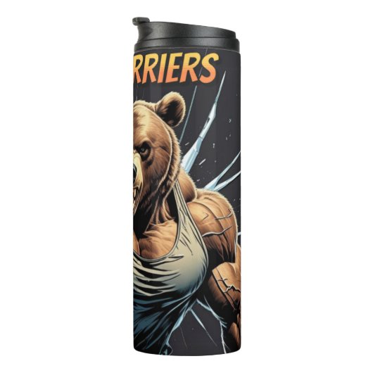 0so musculoso – Golpea tus límites cada mañana Thermosbecher (Nach rechts gedreht)