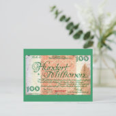 100000 Millionen Postkarte (Stehend Vorderseite)