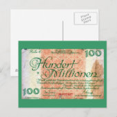 100000 Millionen Postkarte (Vorne/Hinten)