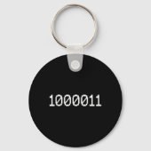 1000011 Binärcode 67 Meme Computer Programmierung Schlüsselanhänger (Vorderseite)
