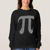 10000 Digits Pi Day Sign Math Mathematics Nerd Ge Sweatshirt (Vorderseite)