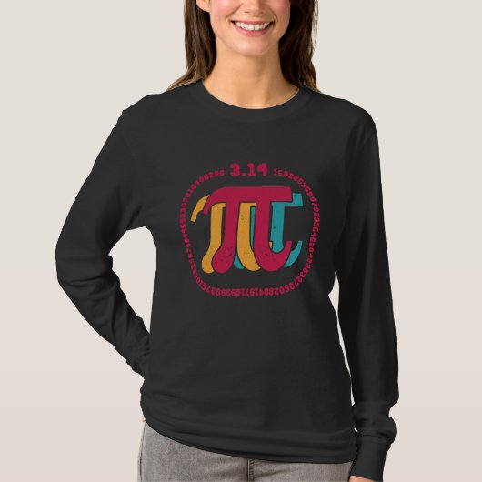 10000 Digits Pi Sign Math Mathematics Pi Day Nerd  T-Shirt (Vorderseite)
