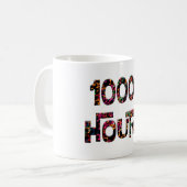 10000 hours with an overlay of bokeh musical notes kaffeetasse (Vorderseite Links)