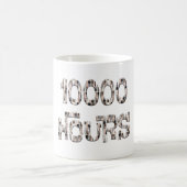 10000 hours with an overlay of paint brushes. kaffeetasse (Mittel)