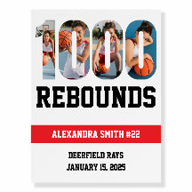 1000 Basketball-Karriere-Rebounds Spielerposter