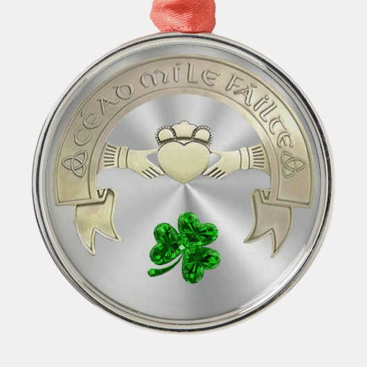 1000 begrüßt ornament aus metall (Vorne)