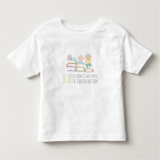 1000 Bücher vor Kindergarten-Shirt Kleinkind T-shirt