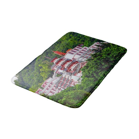 1000 Buddha Kloster Badematte (Schrägansicht)