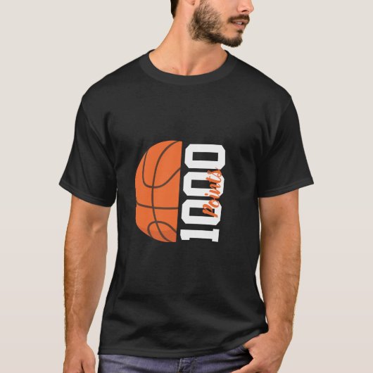 1000 Career Points Basketball Player Team Men's T-Shirt (Vorderseite)