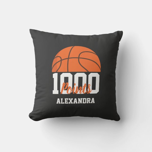 1000 Career Points Scorer Basketball Player Team Kissen (Vorderseite)
