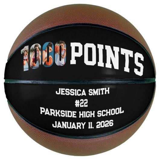 1000 Career Points Scorer Photo Player Team Basketball (Vorderseite)