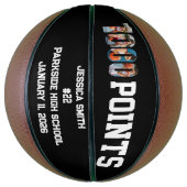 1000 Career Points Scorer Photo Player Team Basketball (Vertikal)