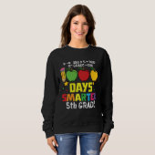 1000 days Smarter Fifth Grade Teacher 100th day of Sweatshirt (Vorne ganz)