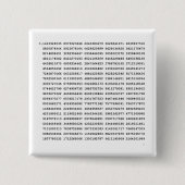 1000 erste Ziffern i-Nummer | Mathematisches Symbo Button (Vorderseite)