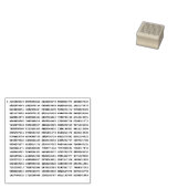 1000 erste Ziffern i-Nummer | Mathematisches Symbo Gummistempel (Stempel)