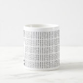 1000 erste Ziffern i-Nummer | Mathematisches Symbo Kaffeetasse (Mittel)