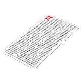 1000 erste Ziffern i-Nummer | Mathematisches Symbo Magnet (Linke Seite)