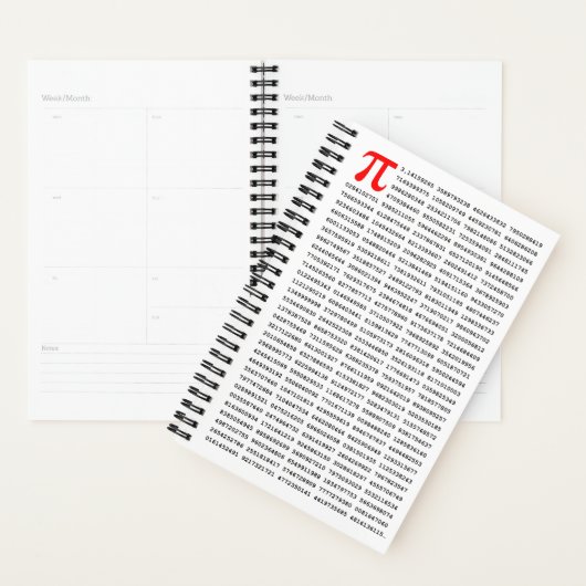 1000 erste Ziffern i-Nummer | Mathematisches Symbo Planer (Anzeige)