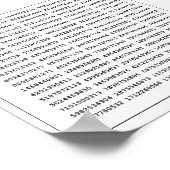 1000 erste Ziffern i-Nummer | Mathematisches Symbo Poster (Ecke)