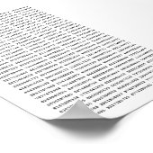 1000 erste Ziffern i-Nummer | Mathematisches Symbo Poster (Ecke)