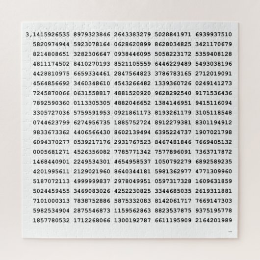 1000 erste Ziffern i-Nummer | Mathematisches Symbo Puzzle (Vertikal)