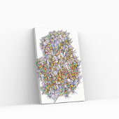 1000 Farbstücke Leinwanddruck