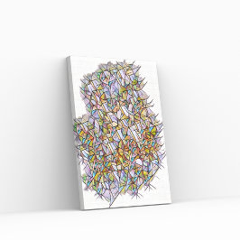 1000 Farbstücke Leinwanddruck