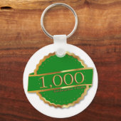 1000 FINDEN ERREICHUNG Souvenir GEOCACHING Schlüsselanhänger (Vorderseite)