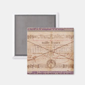 1000 Franken Banknote von 8 Floreal, An X Magnet (Vorderseite/Rückseite)