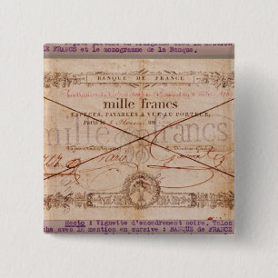 1000 Franken Banknote von 8 Floreal, ein X Button