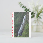 1000 FUSSFALLS POSTKARTE (Stehend Vorderseite)