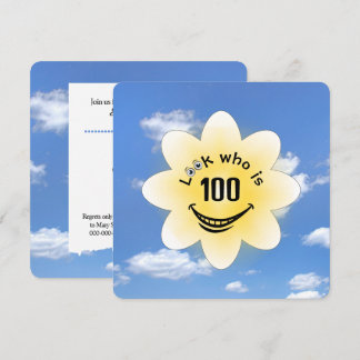 1000. Geburtstagsparty Sommersonne Einladung