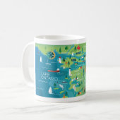 1000 Inseln 11oz oder 15oz Tasse (Vorderseite Links)