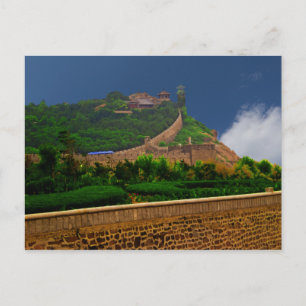 1000 Jahre alte Burg Penglai Ge Postkarte