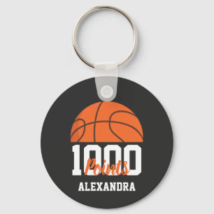 1000 Karrierepunkte Scorer Basketballspieler Team Schlüsselanhänger