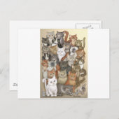 1000 Katzen Postkarte (Vorne/Hinten)