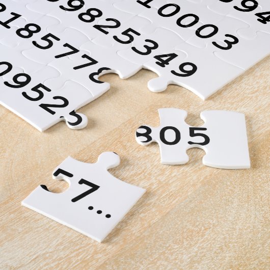 1000 Pi-Nummer| mathematisches Symbol Puzzle (Seite)