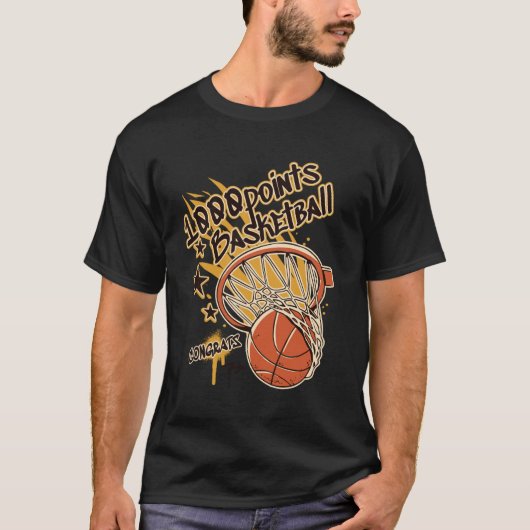 1000 Points Basketball Scorer High School Basketba T-Shirt (Vorderseite)