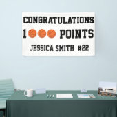 1000 Points Career Milstone Scorer Team Player Banner (Messeveranstaltung)