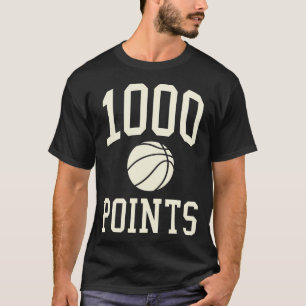 1000 Punkte Basketball Geschenk High School Basket T-Shirt