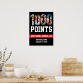 1000 Punkte Basketball Poster (Küche)