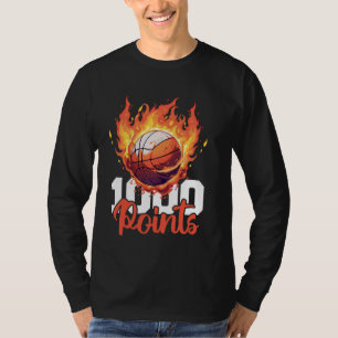 1000 Punkte Basketball Scorer High School Basketba T-Shirt