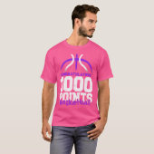1000 Punkte Basketball Scorer High School Basketba T-Shirt (Vorne ganz)