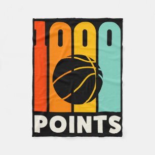 1000 Punkte Bysketbyll Hoch Schule Basketby Fleecedecke