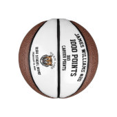 1000 Punkte Meilenstein - Maßgeschneiderte Erinner Mini Basketball (Vertikal)