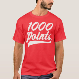 1000 Punkte Scorer High School Basketball Spieler T-Shirt